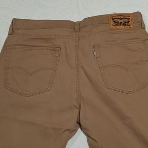 Levis Tan Brown Denim Jeans 38x34